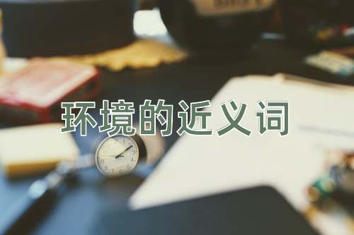 环境的近义词
