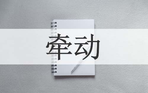 牵动