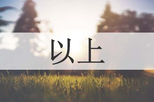 以上