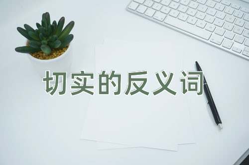 切实的反义词