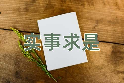 成语实事求是