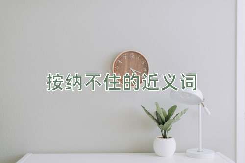 按纳不住的近义词