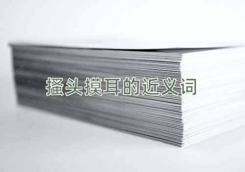 搔头摸耳的近义词