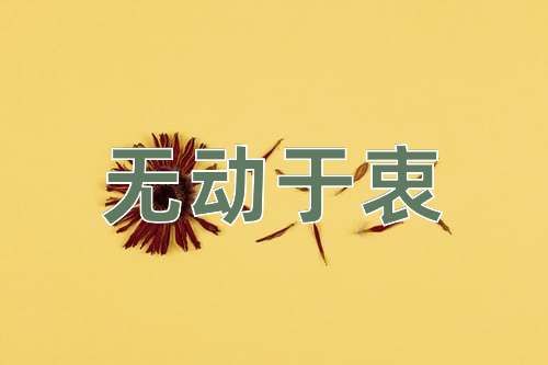 成语无动于衷