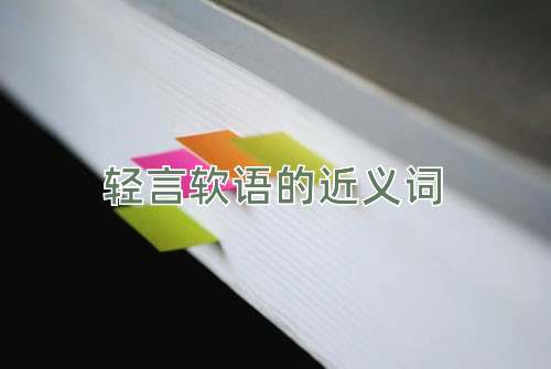 轻言软语的近义词