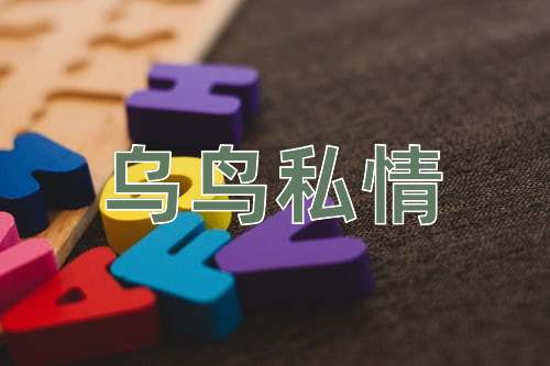 成语乌鸟私情