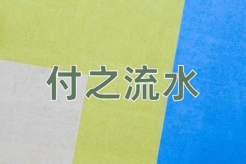 成语付之流水