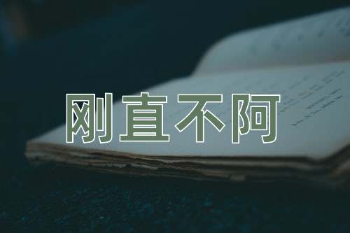 成语刚直不阿