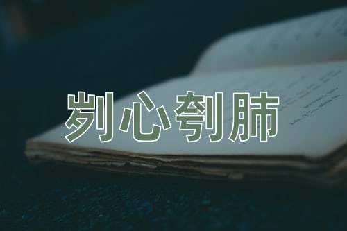 成语刿心刳肺