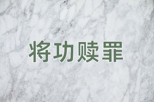 成语将功赎罪