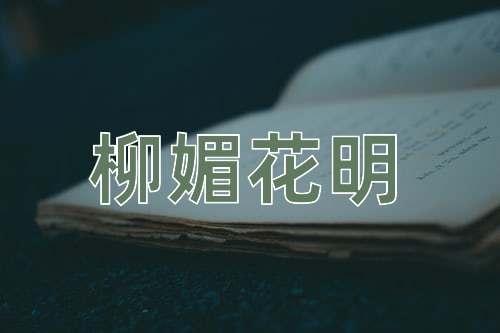 成语柳媚花明