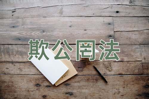 成语欺公罔法