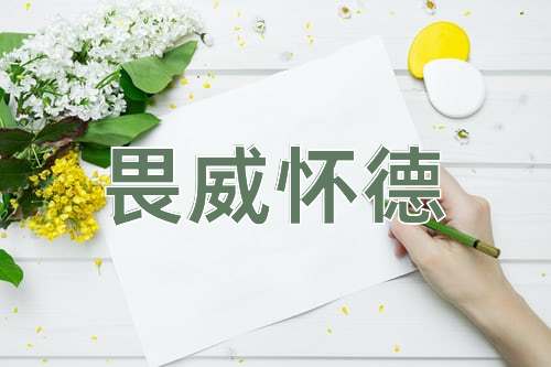 成语畏威怀德