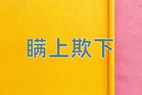 成语瞒上欺下