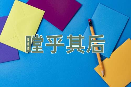 成语瞠乎其后