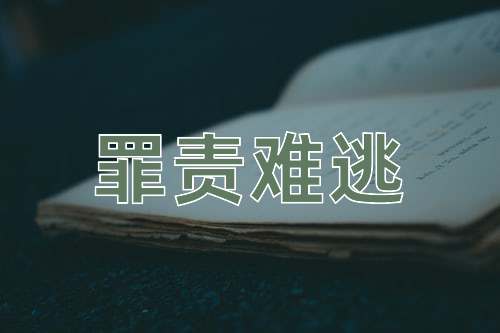 成语罪责难逃