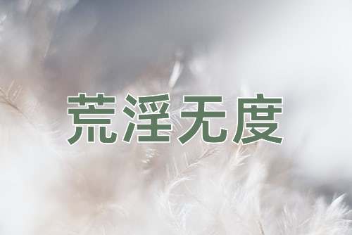 成语荒淫无度