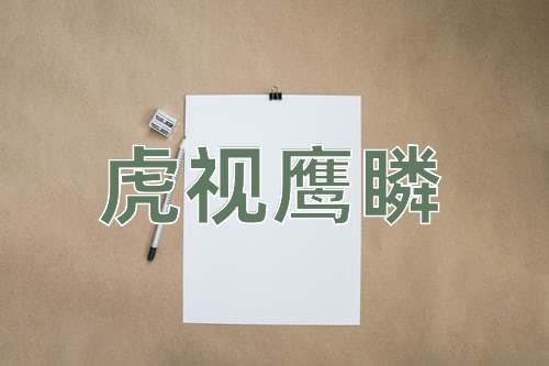 成语虎视鹰瞵