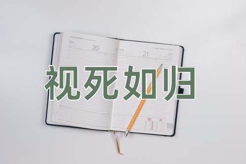 成语视死如归