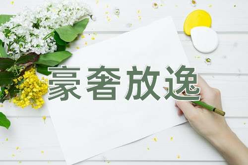成语豪奢放逸