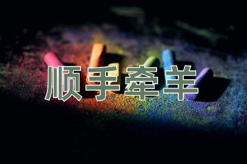 成语顺手牵羊