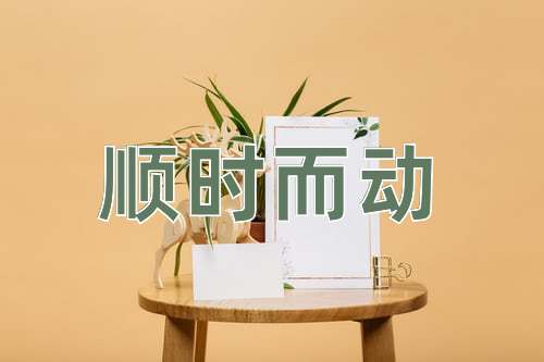 成语顺时而动